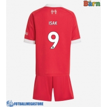 Fotballdrakt Barn Liverpool Alexander Isak #9 Hjemmedraktsett 2025-26 Kortermet (+ Korte bukser)